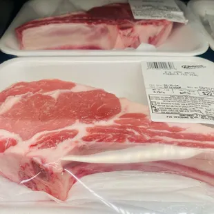 Bone in Veal chops. As many as I can fit in my Yeti.