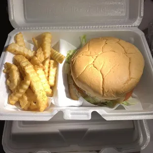 Carolyn Burger With Fries