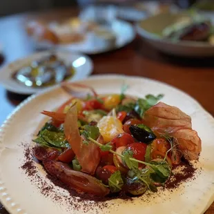 a plate of food on a table