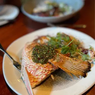 a plate of food on a table