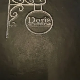 Menu cover