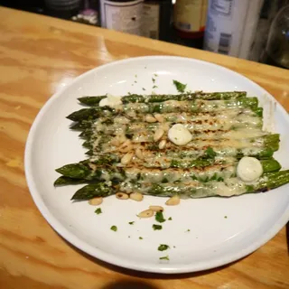 Asparagus gratin