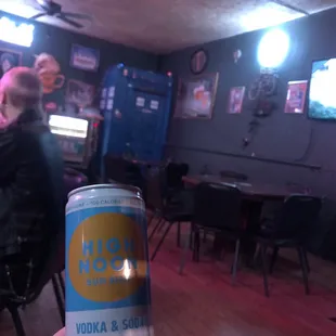 My high noon and the Tardis which is actually the ladies bathroom. So cute!