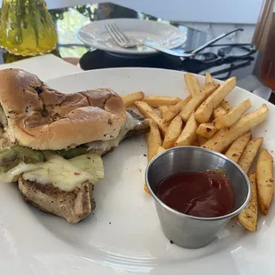 Bone in Pork Chop Sandwich