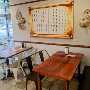 sushi and sashimi, interior