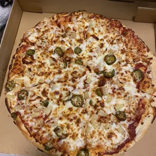 Chicken, pineapple + jalapeño