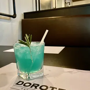 La Jara:tequila flecha azul, curaçao, and lime.