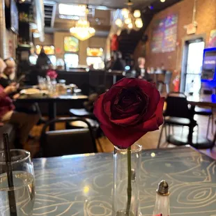 View from the corner booth