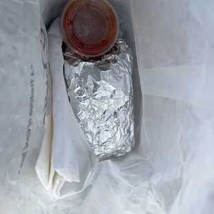 Breakfast burrito to go