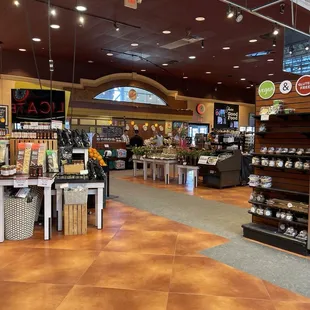 the inside of the store