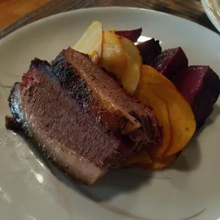 Brisket and beets