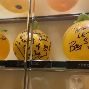 Signed glass by lots of artists