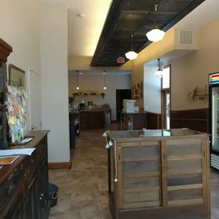 the inside of the restaurant