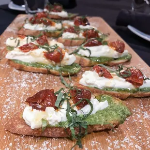 Burrata bruschetta