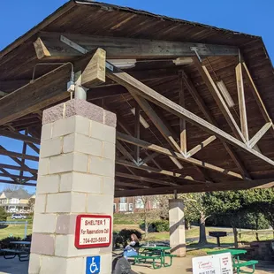 Picnic shelter at Dorton Park