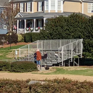 Soccer spectator area at Dorton Park