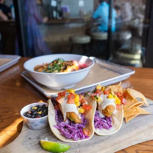 Vegetarian Fried Avocado Tacos