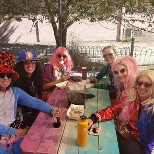 Some customers celebrating a birthday!