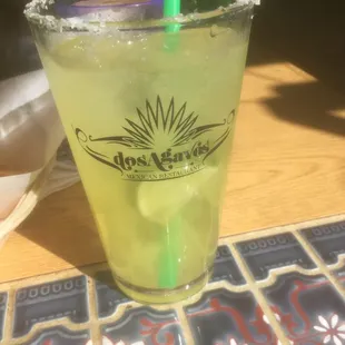 Gold margarita Is delicious and gets you to where you need to be