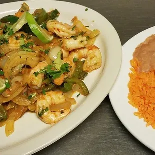 two plates of mexican food