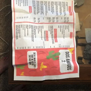 Menu 8/24/20