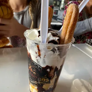 Churro Sundae