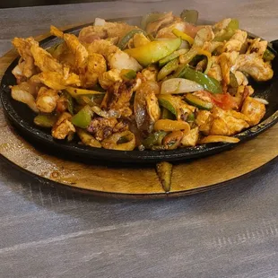 Chicken fajitas