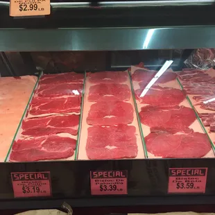 Best cuts of meats to your taste.