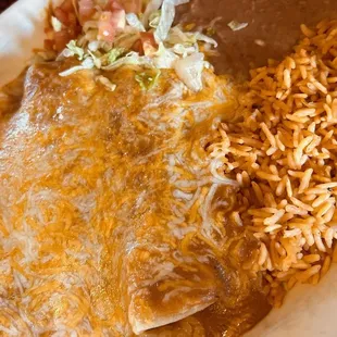 3 enchiladas plate