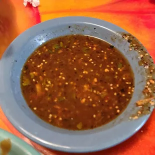 Spicy housemade salsa
