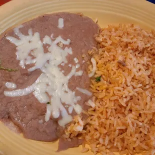 Side of rice and beans