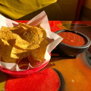Chips and salsa.