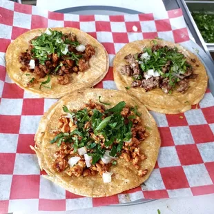 Alpastor, Chicken, Steak Taco's