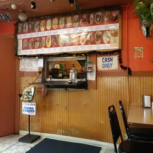 the interior of a restaurant
