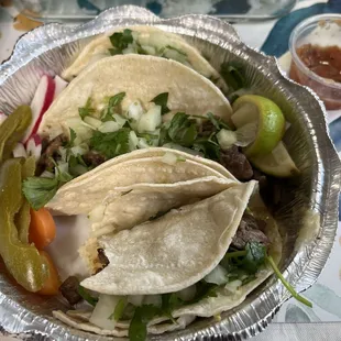 Steak tacos