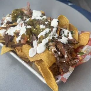 Barbacoa nachos