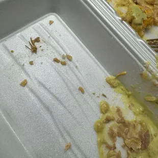 Pieces of multiple wood in my enchiladas!!!