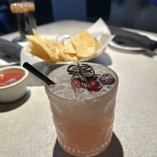 Mistletoe margarita is delicious!