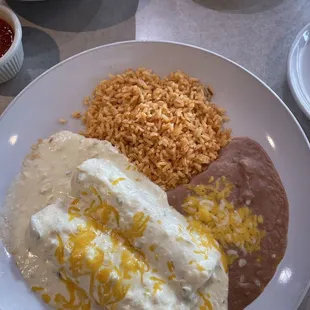 Sour Cream chicken enchiladas