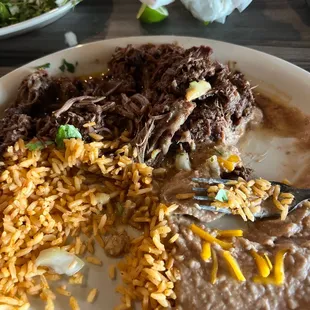Barbacoa but it's not the cheek. It's more like brisket.