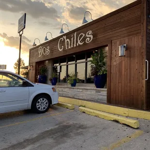 a car parked in front