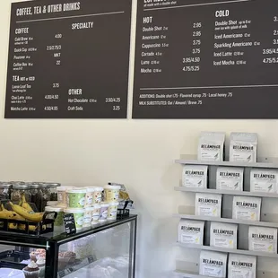 menus and prices
