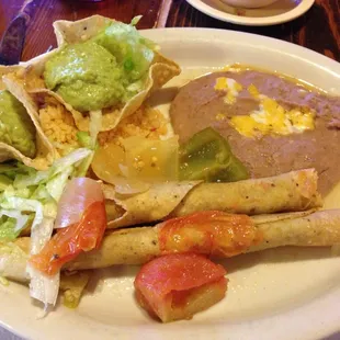 Number 5 - chicken flautas.