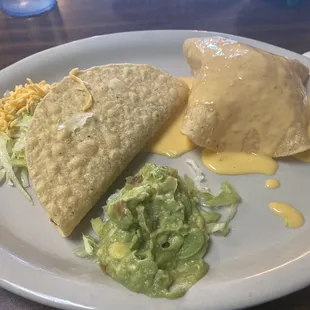 My cold plate...sorry I took a bite of guacamole before I thought to snap the pic.