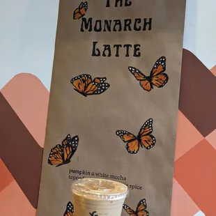 Monarch Iced Latte