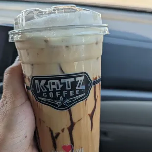 Campfire cold brew - dark chocolate cold brew with cold foam.