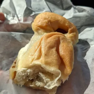 The polish sausage and mustard