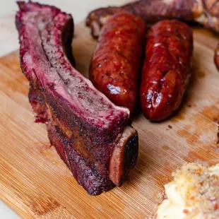 Beef rib and Sausage