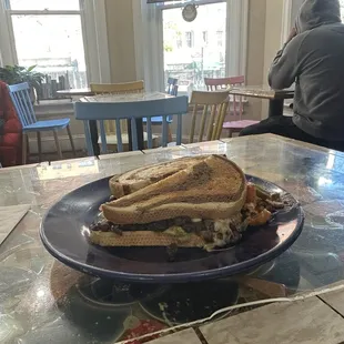 Black Bean Smash and Avocado Sandwich