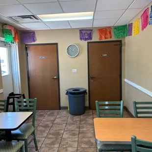 the dining area